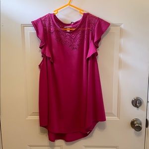 Pink maternity top